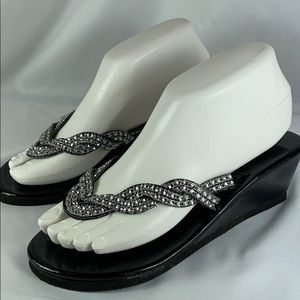 Mix & Co. Rhinestone Sandals